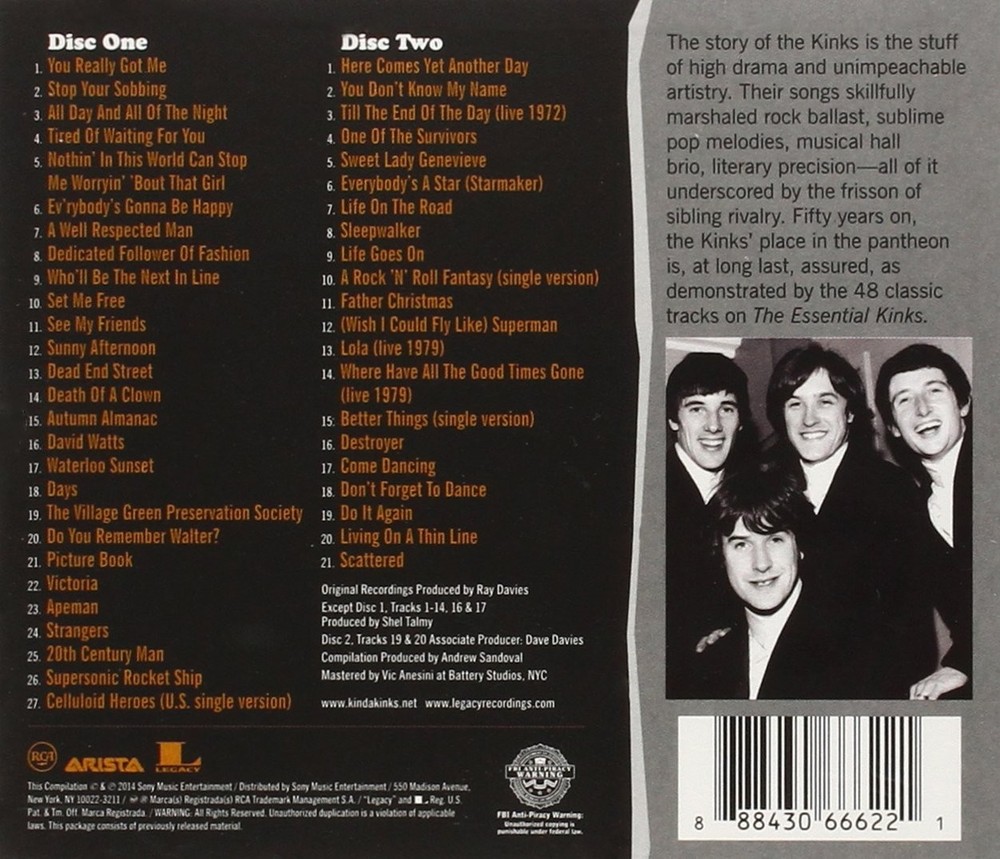 Kinks Essential Kinks (CD)
