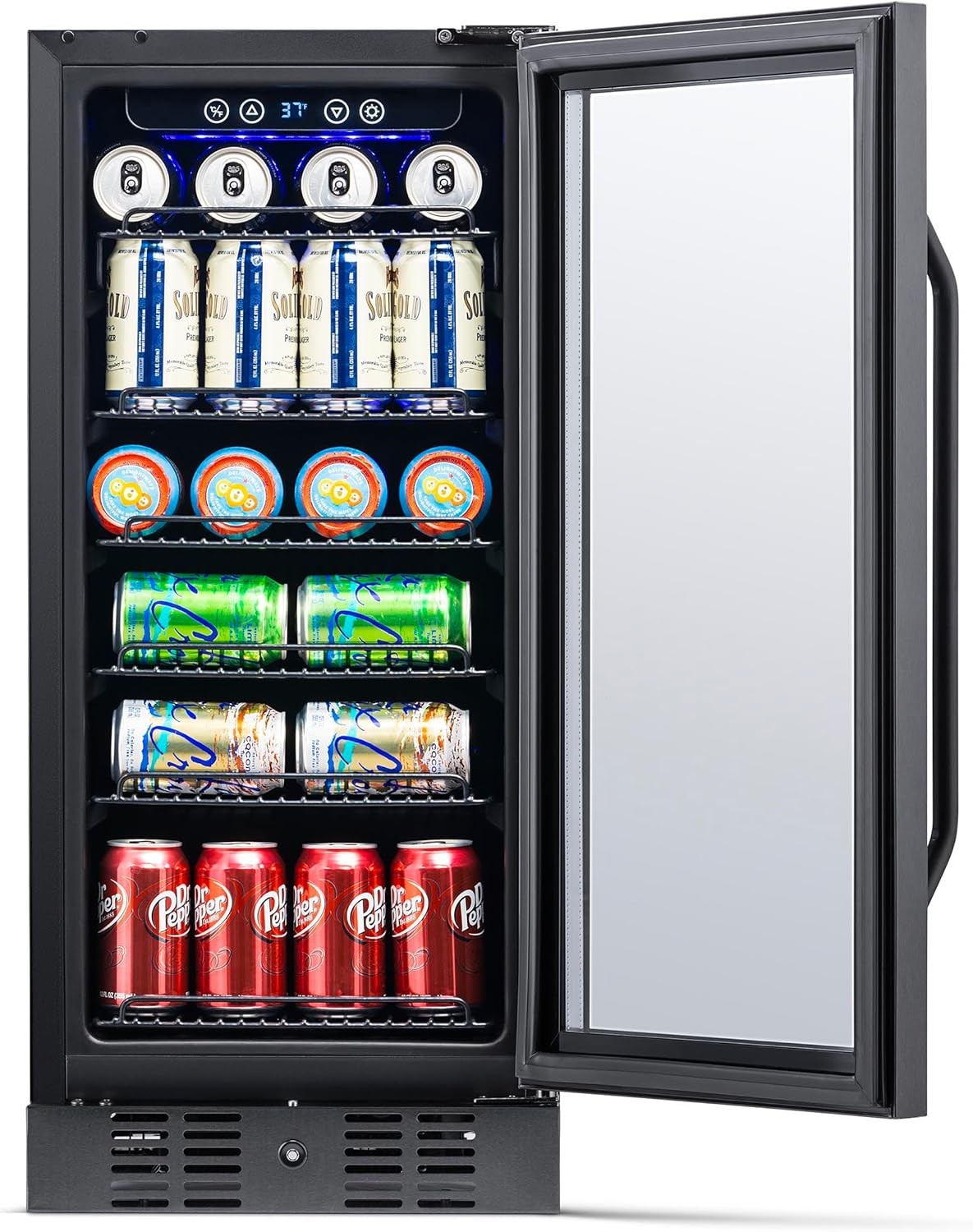 Newair NBC096BS00-RB 15" Built-in Beverage Fridge,96 Cans-Certified Refurbished