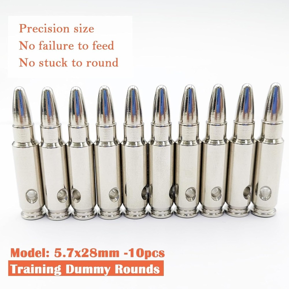 10-Pack Steel Training Rounds with Replaceable Pads - Ideal for Dry Fire Drills