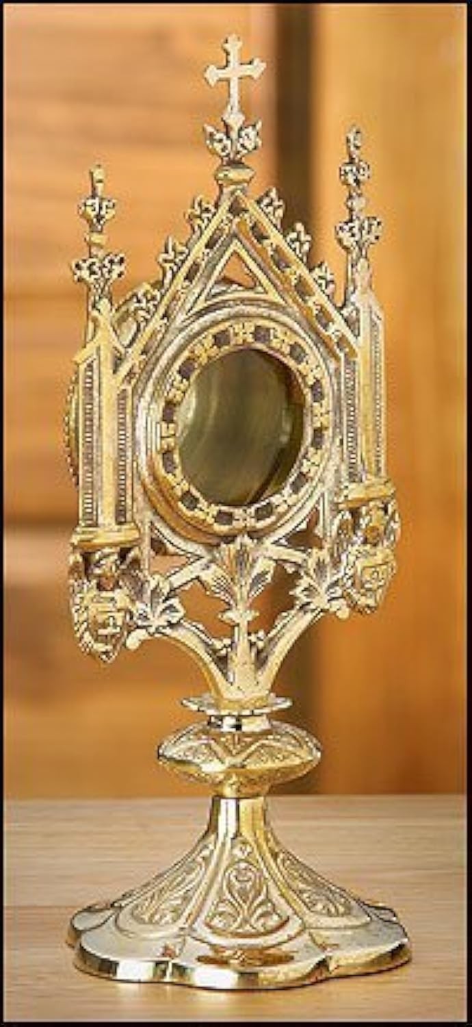 Brass Monstrance Reliquary 5 X 11 1/2"