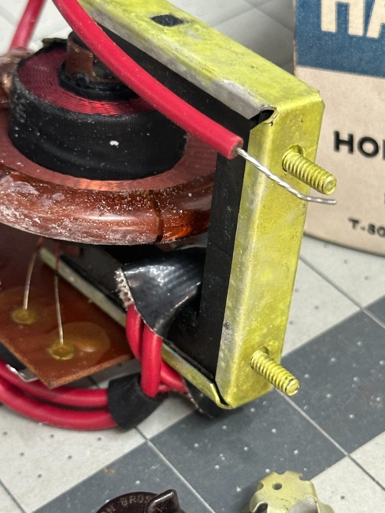 VINTAGE Halldorson Fly-127 Power Horizontal Output Transformer Silvertone 90-deg