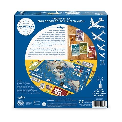 Pan Am Board Game, Strategy Board Game - Spanish Edition