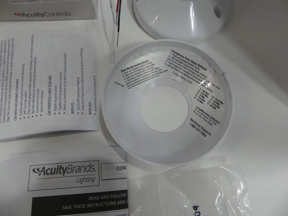 Lithonia Lighting CM 10 Sensor Switch White