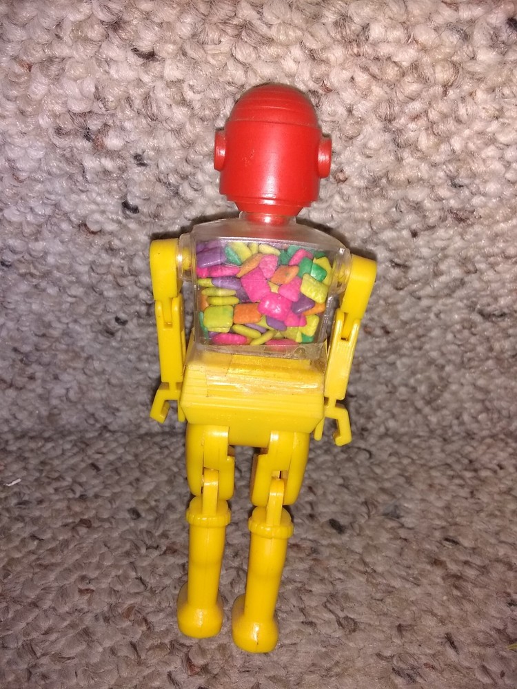 EXTREMELY RARE 1970/80s Chiclets TINY Chewing Gum Container Storage ROBOT (Pez)