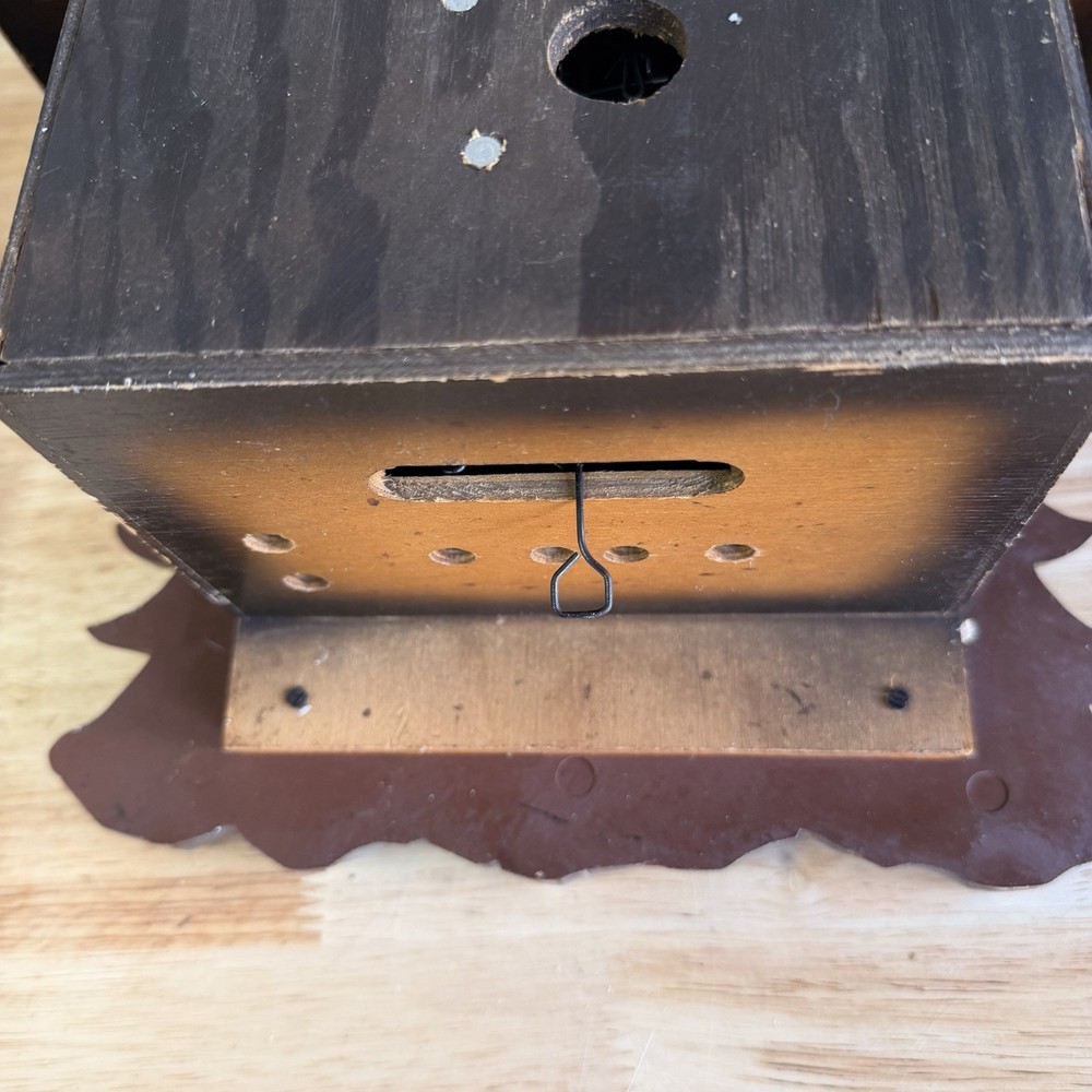 Vintage German E. Schmeckenbecher Black Forest Cuckoo Clock Sawmill Untested