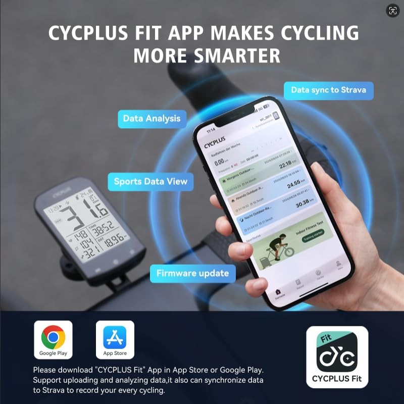Bike Computer Set Include Speed and Mount, Wireless Bicycle Speedometer Odome...