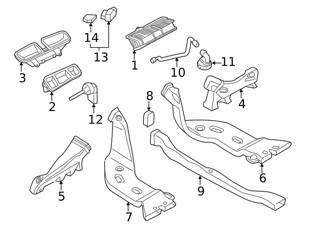 Genuine Volkswagen Temp Sensor 1K0-907-543-E