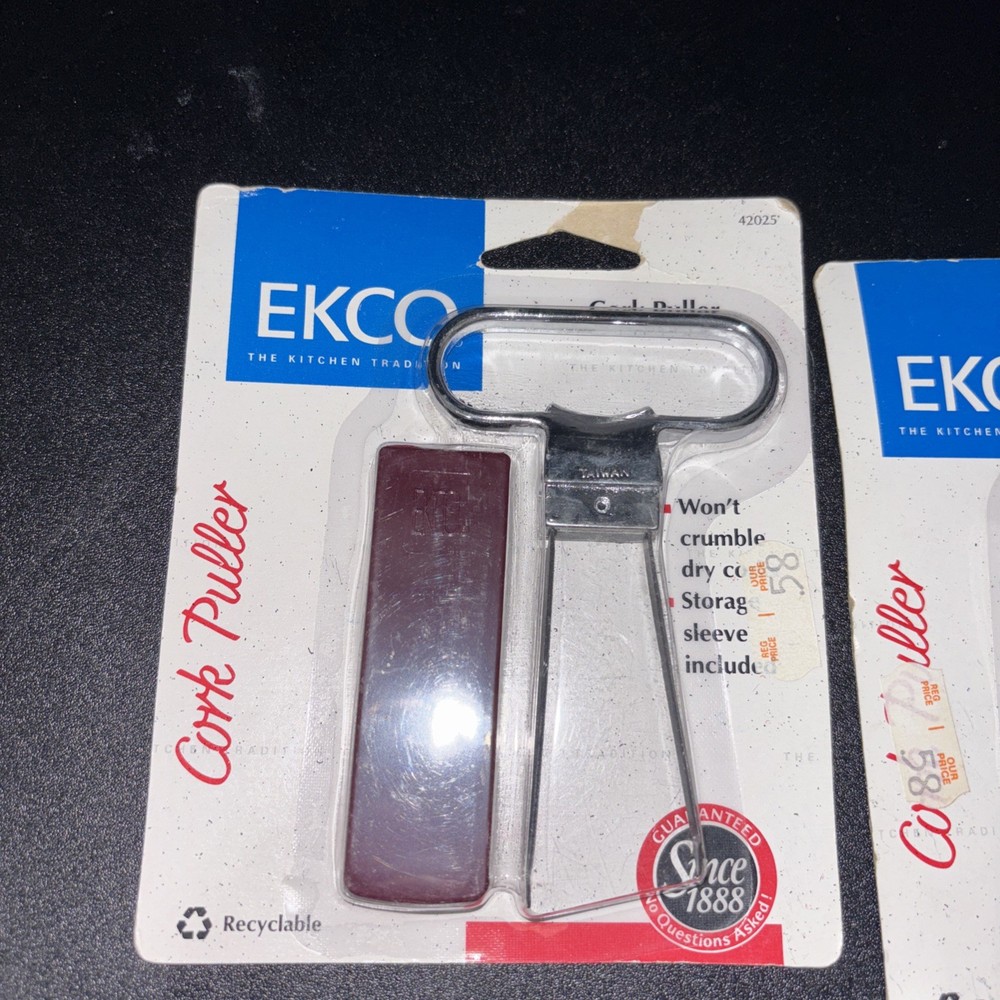 Ekco Cork Puller 42005 Essential Kitchen Tool Wine Bottle Opener Gadget Barware