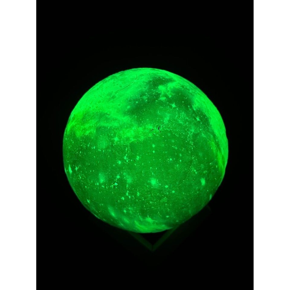 Moon Globe Night Light Multi Color 7in