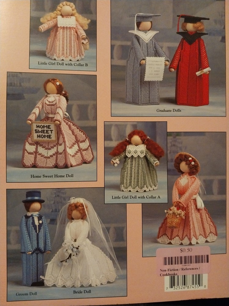 DOLLS Special Occasions In PLASTIC CANVAS Pattern Leaflet/Booklet
