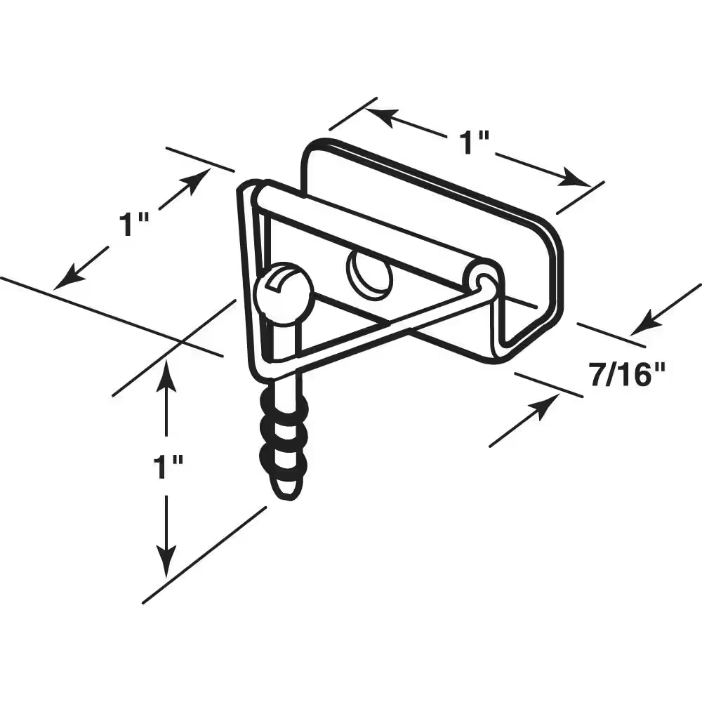 7/16 In. Window Screen Bottom Latches (4-Pack)