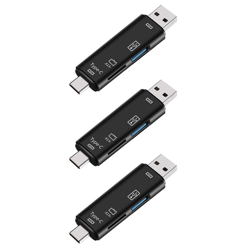 3X 5-in-1 Multifunctional OTG Card Reader Micro- /  Card / USB Reader5553