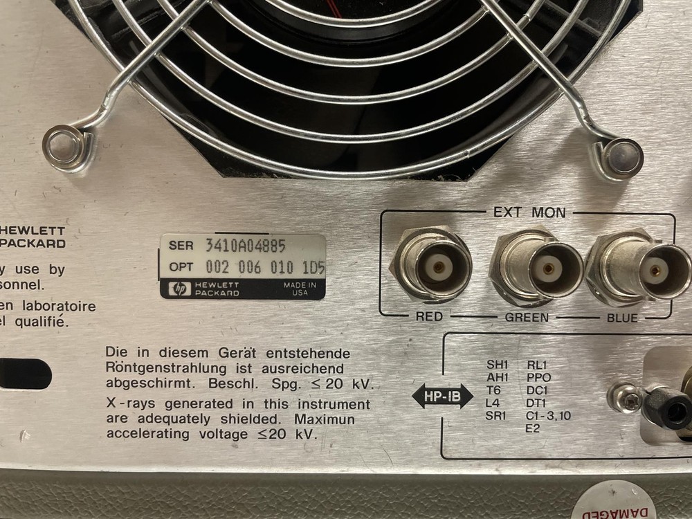 HP 8753D NETWORK ANALYZER 30 KHZ-6 GHZ, OPT: 002, 006, 010, 1D5