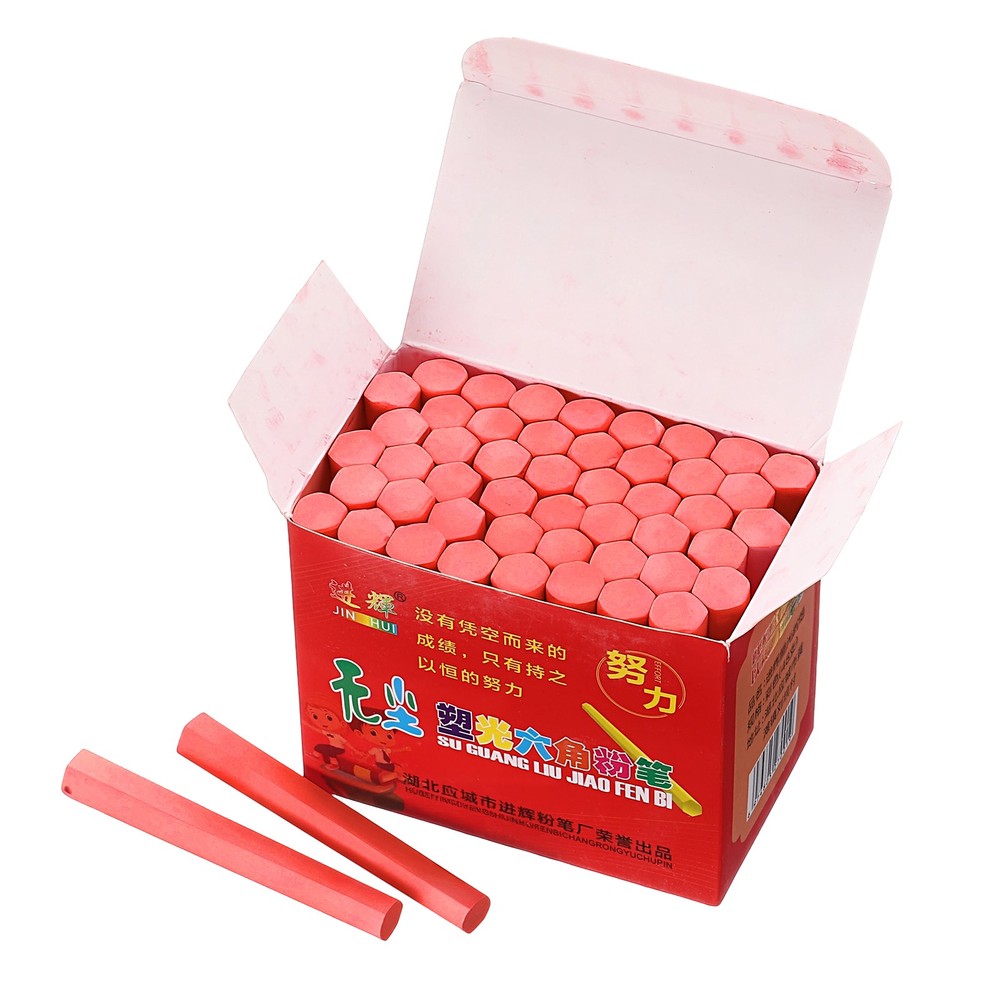 48 PCS Chalkboard Chalk, Dustless Chalk Small Bulk, Red
