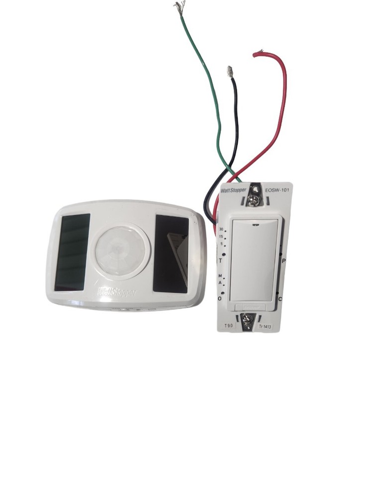 Wattstopper EOKT-101-W Wireless RF Occupancy Sensor Kit with White RF switch