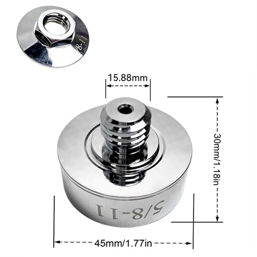 XLOCK Angle Grinder Adapter Set Conversion 2 Piece With 5 8 11 Thread Steel
