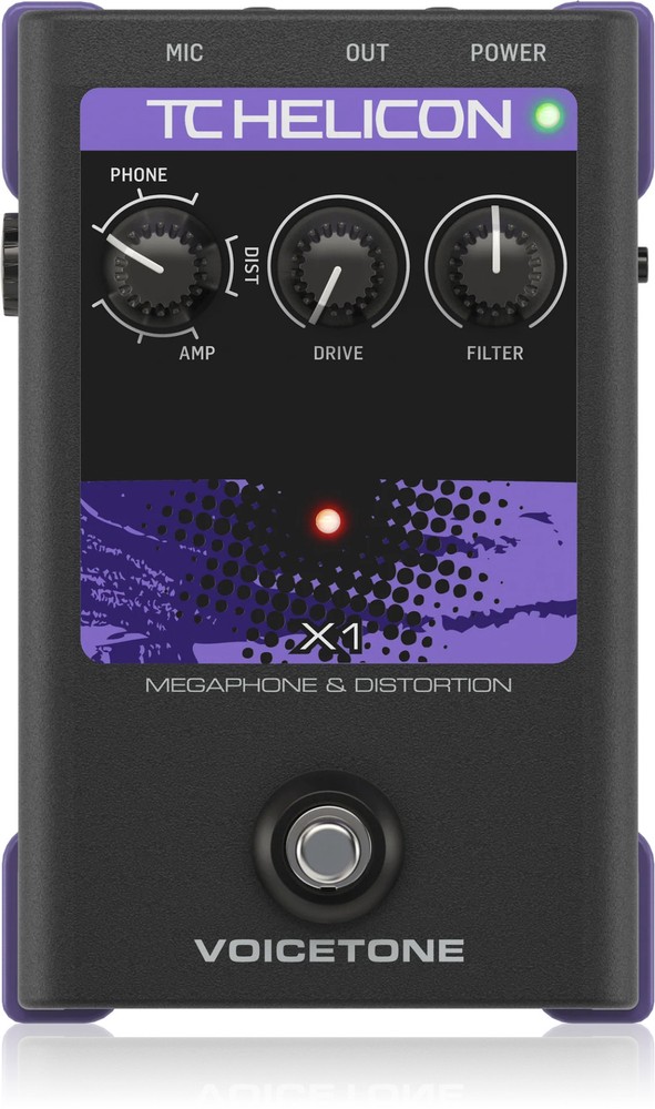 TC Helicon VoiceTone X1 Vocal Effects Processor Pedal
