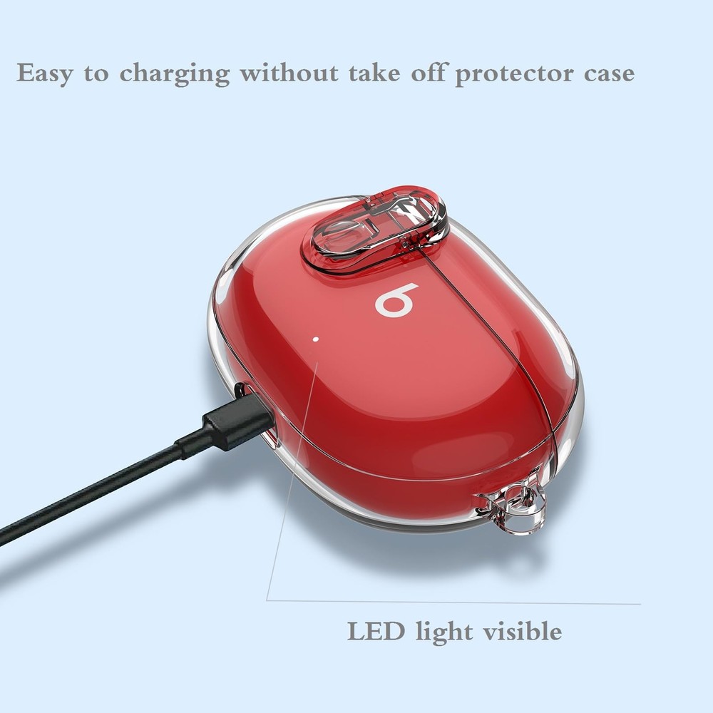 Beats Studio Buds/Studio Buds Plus Case Cover Clear 2021/2023 Men Lock