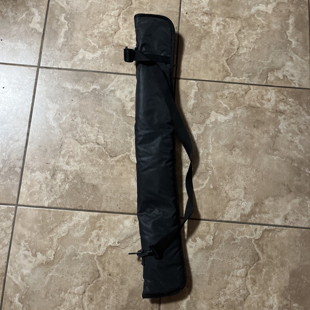 Cue Stick Case - Single Deluxe Black Nylon