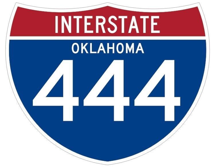 Oklahoma Interstate 444 Sticker Decal