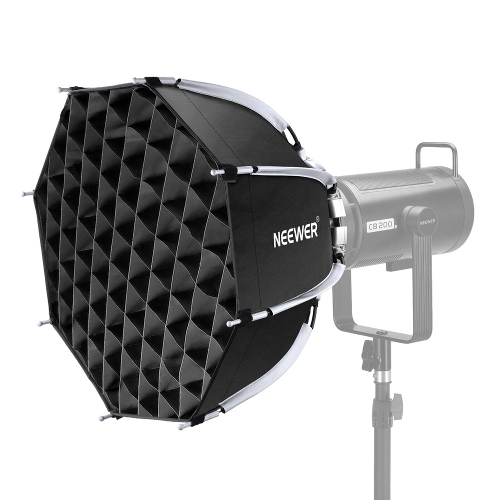 NEEWER 18"/45cm Quick Release Bowens Mount Octagonal Softbox with Honeycomb Grid