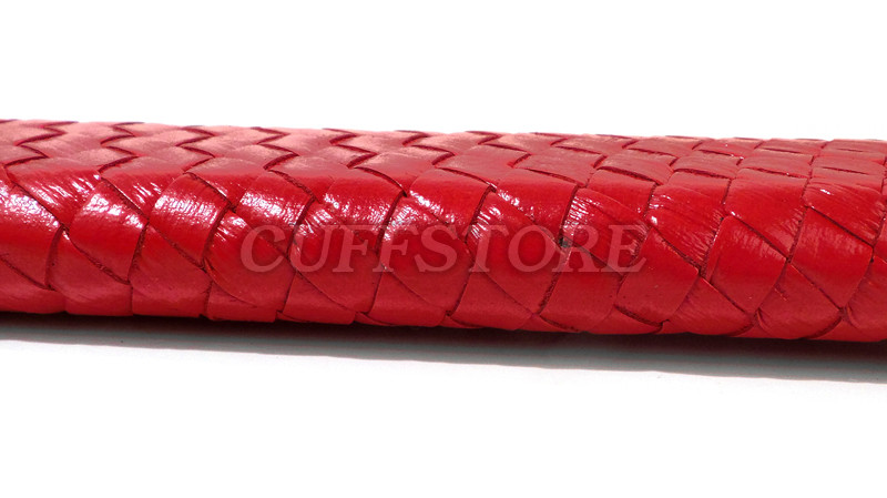 Red Leather Rigid Spanking Paddle BDSM Slapper