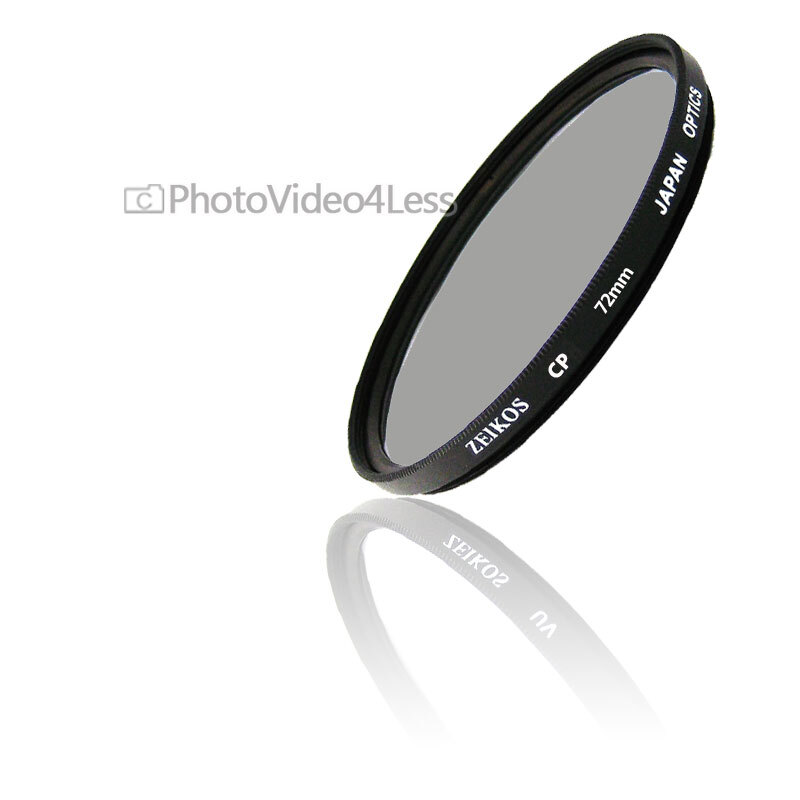 Zeikos 72mm Multi-Coated Circular Polarizer Filter