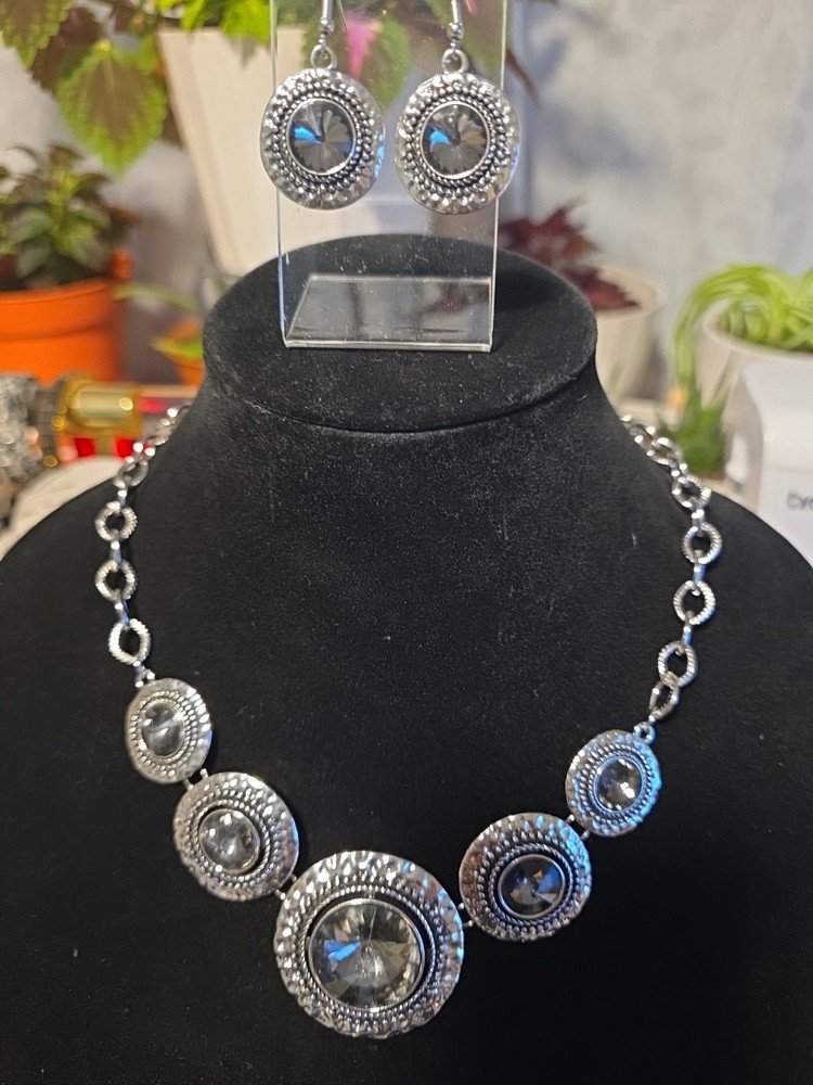 Chunky Silver Jewelry Set