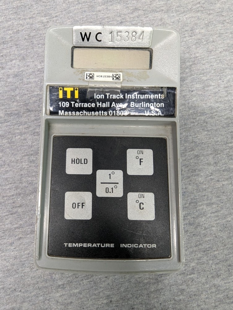 Ion Track Instruments Temperature Indicator - Surplus From Nuclear Plant