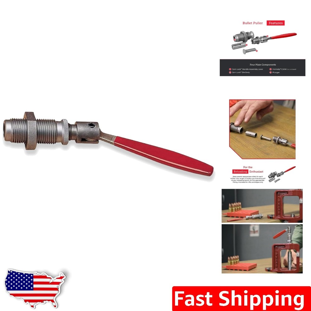 Silky Red Hornady Cam Lock Puller - Essential Reloading Tool for Precision
