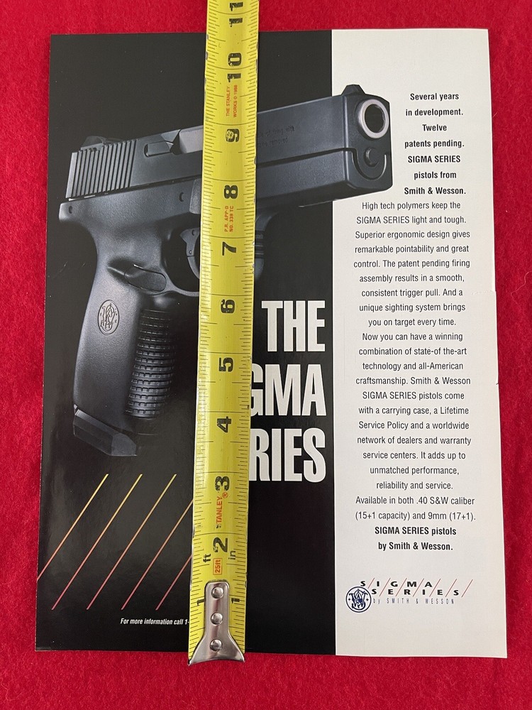 Smith & Wesson Sigma Series 1994 Print Ad