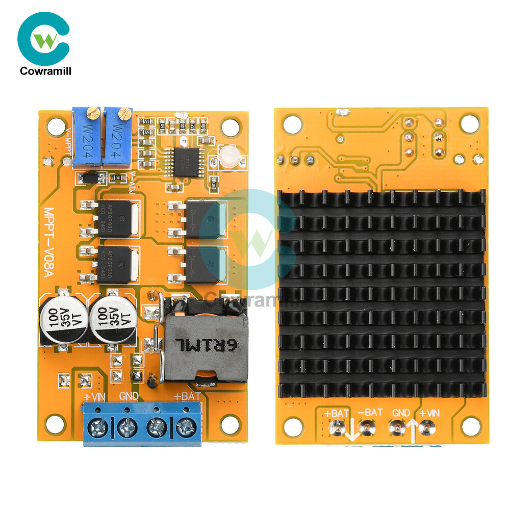 DC8-28V 5A 100W MPPT Solar Charging Panel Regulator Controller 9V 12V 24V Switch
