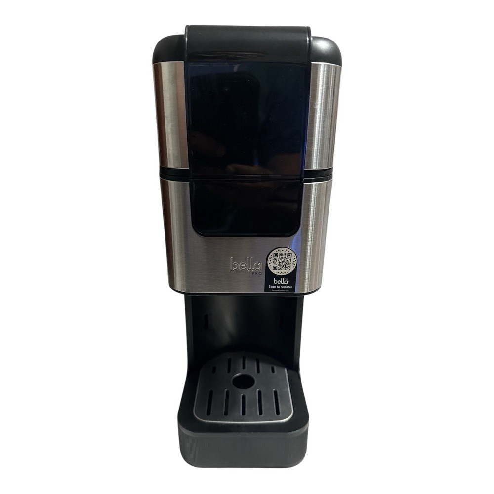 BELLA PRO Programmable Single-Serve Coffee Maker with Integrated Burr Grinder