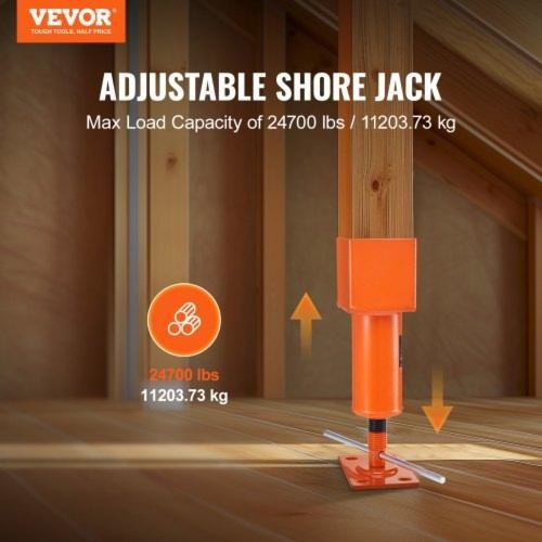 Screw Jack Post 4 x 4 13.2"-18.7" Height Range 24700 lbs Max Load