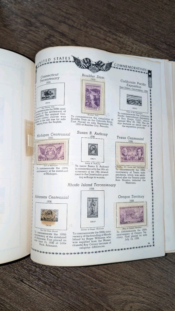 Stamps The American Plate Block Album & The All American Stamp Album 1958 Read**