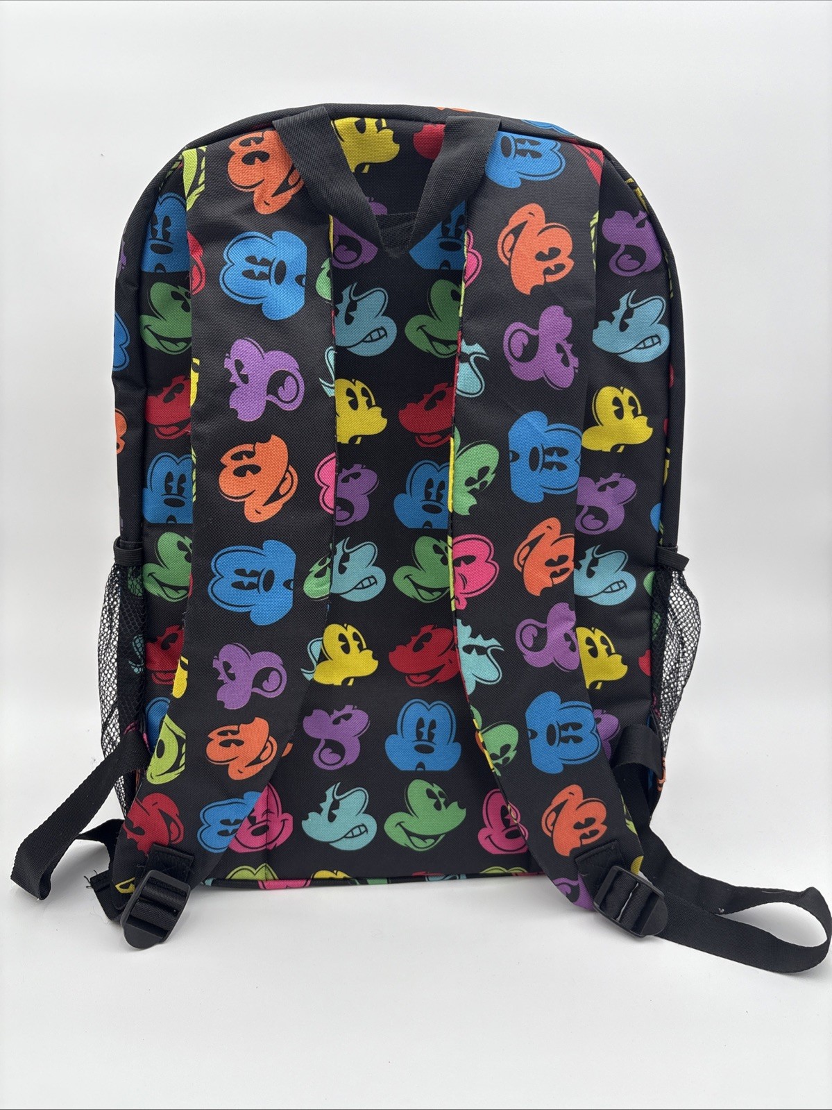 Walt Disney World Park Mickey Mouse All Over Black Backpack Large