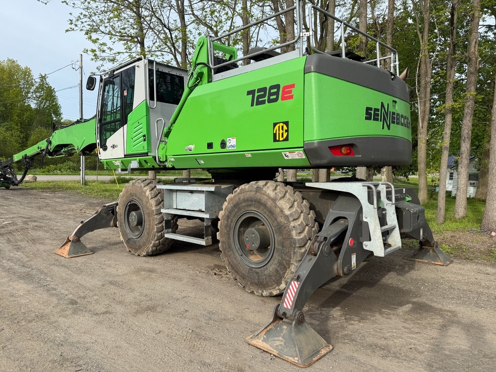 2023 Sennebogen 728e wheeled tree care material handler
