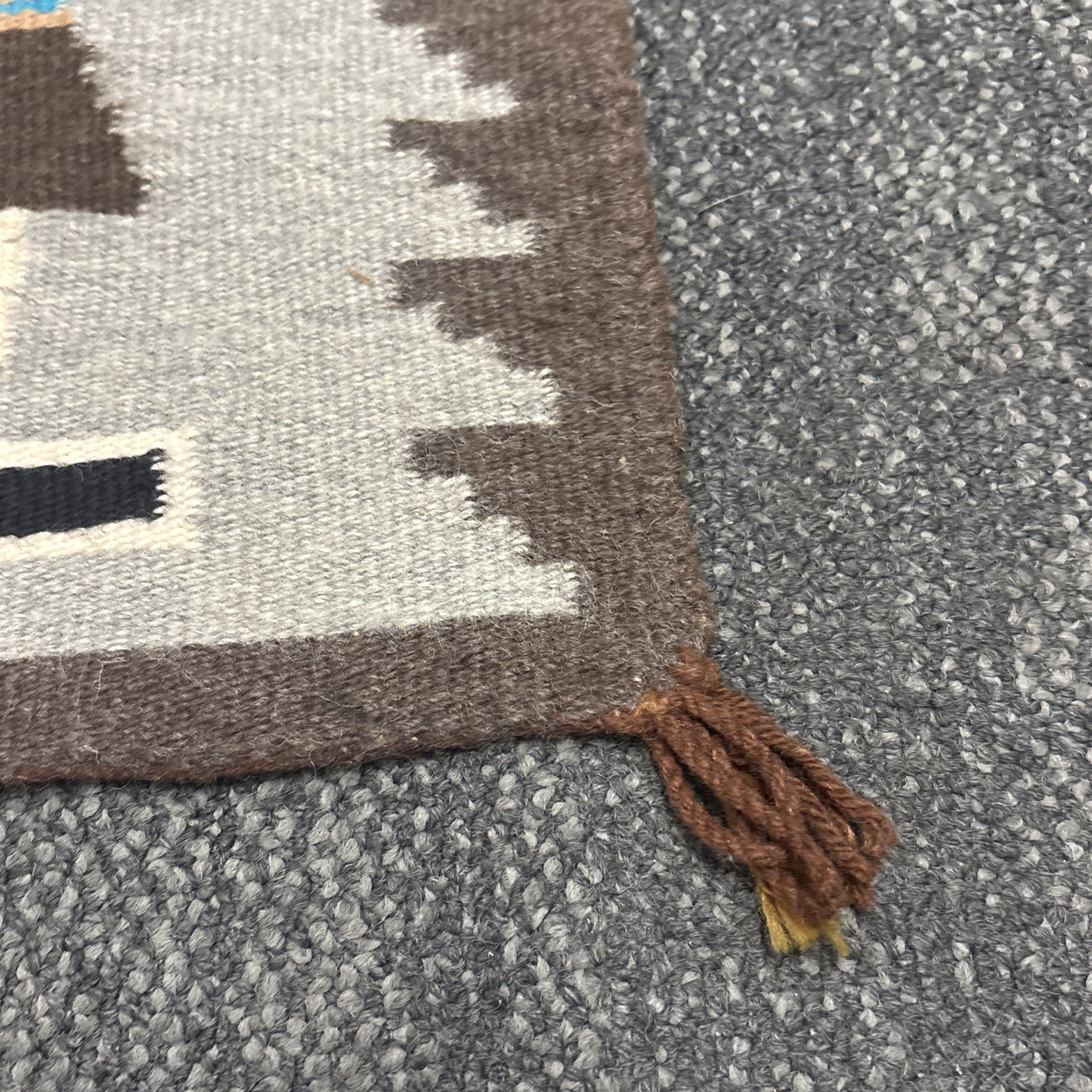 Beautiful Vintage Navajo Rug Native American Indian Home Spun Wool