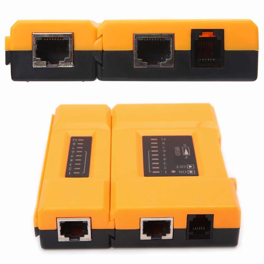 468VR Network Cable Tester for RJ45 + RJ11 Lan Wire Speed Calculation