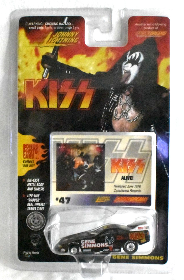 KISS - GENE SIMMONS - JOHNNY LIGHTNING - # 47 CAR - SEALED