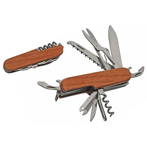 Wood Handle 13 Tool Multi functional Knife Tool