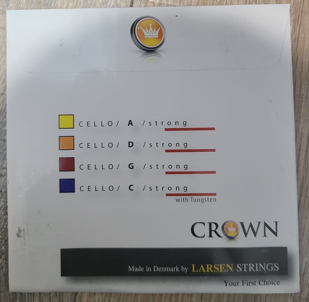 Crown- Cello Sting A Strong. Larsen Strings.