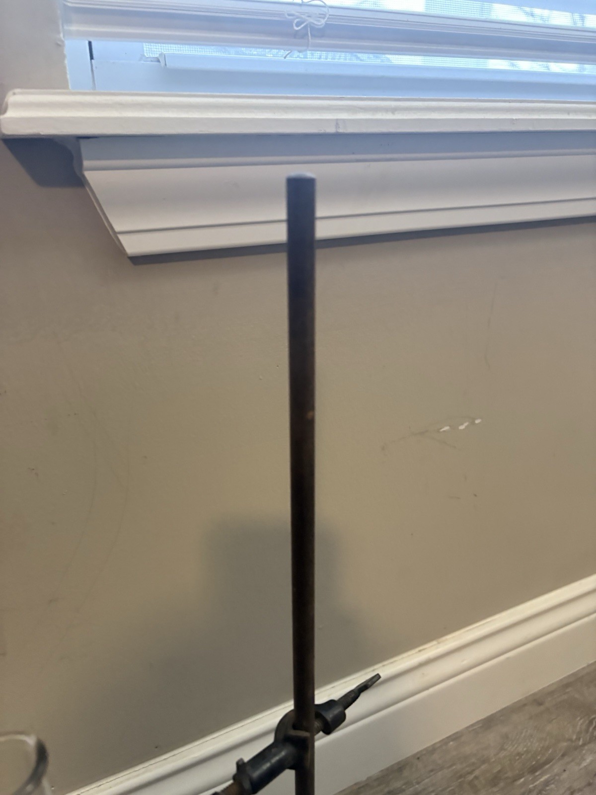 Antique Laboratory Beaker w/ Cast Iron Chicago Apparatus Stand