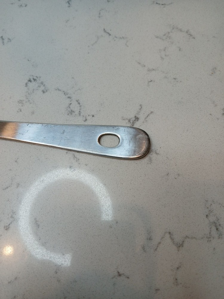 Roscan 13" Solid Serving Spoon Stainless Steel W/Loop
