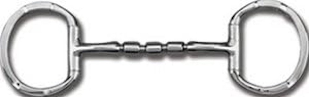 Myler Eggbutt Bit with Hooks MB 32-3 Mouth 5"