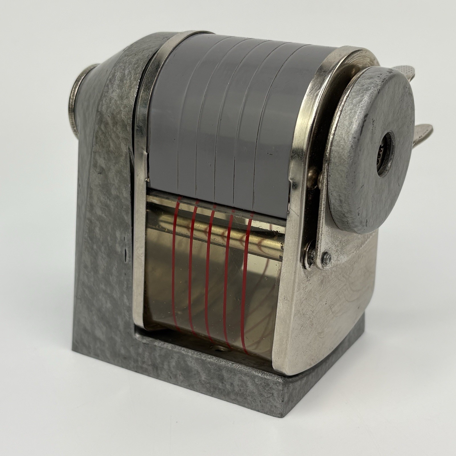 Vtg Apsco Hand Crank Pencil Sharpener Desktop or Wall Mount School House Classic