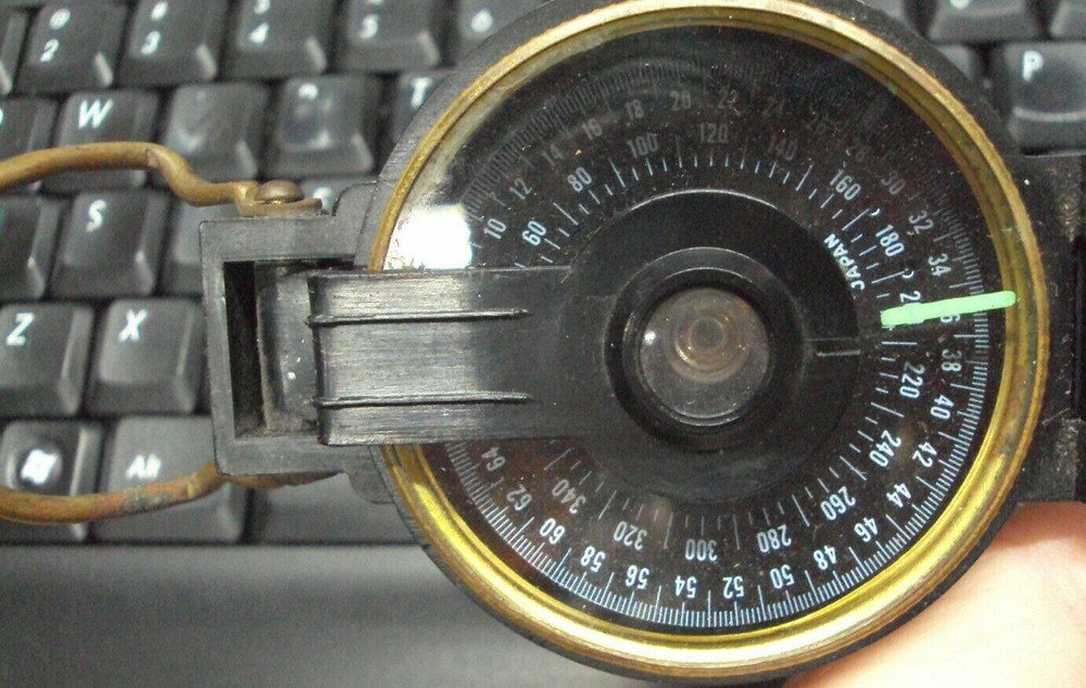 Vtg ENGINEER LENSATIC COMPASS ~ Made in Japan