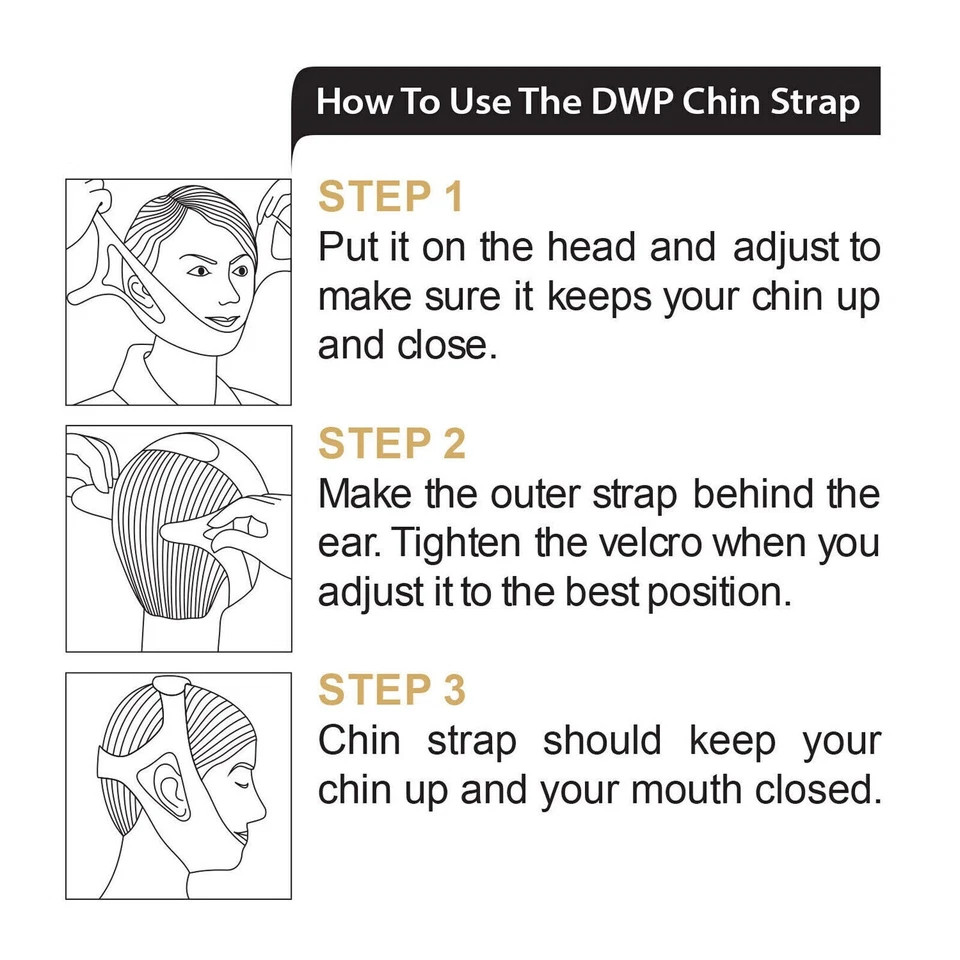2* Anti Snoring Chin Strap Chin Strap for Sleeping,Snoring Solution Comfortable