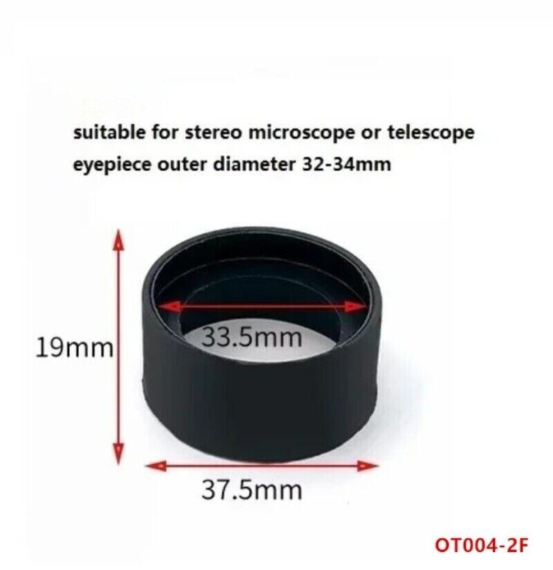 10PCS Rubber Eyepiece Foldable Eye Cups for 32-34mm Microscope Binoculars
