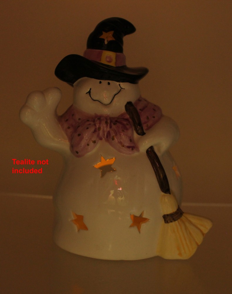 Ghost Witch Tealight Candle Holder